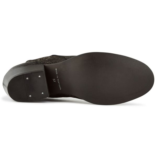 Heeled Boot Apisi Metallic Pewter